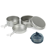 BM-038 Titanium Cooker 4-Piece Set (L) (with case)