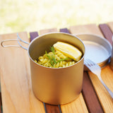 BM-094 Deep Titanium Cooker Set of 4 (with case)