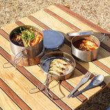 BM-117 Stainless Steel Cooker 5-Piece Set