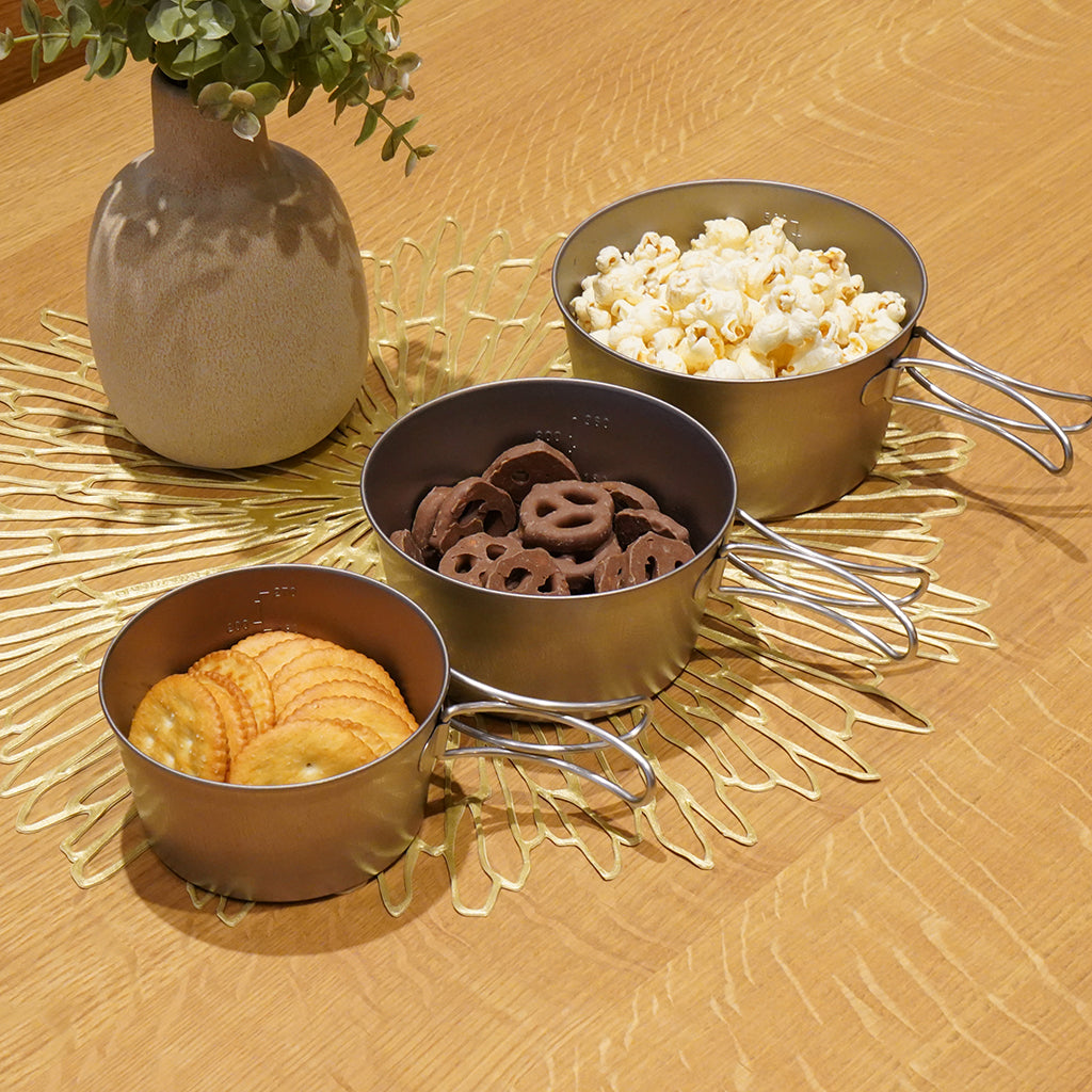 元旦企画】チタンシェラカップフォールドハンドル 5点セット