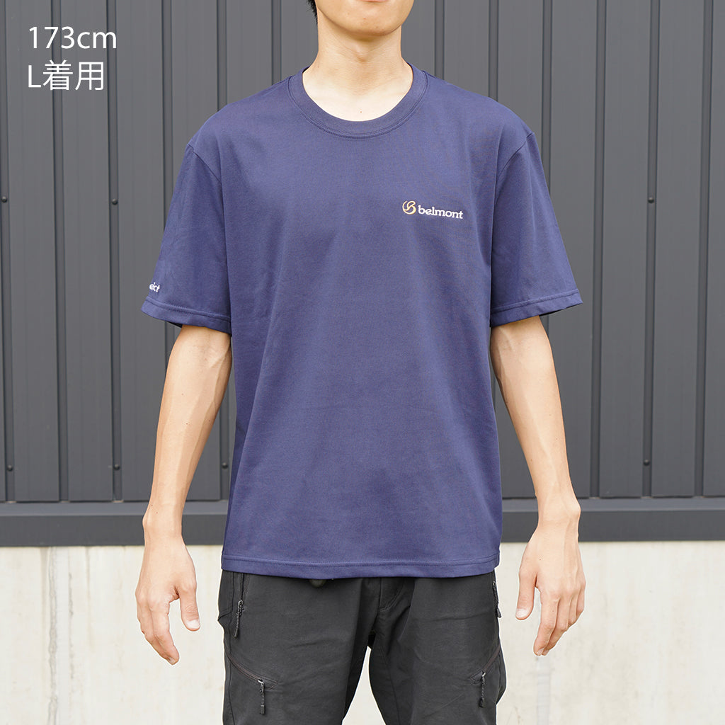 限定］25周年記念Tシャツ Fishingバージョン NAVY – ベルモント