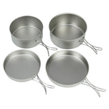 BM-038 Titanium Cooker 4-Piece Set (L) (with case)
