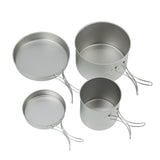 BM-094 Deep Titanium Cooker Set of 4 (with case)