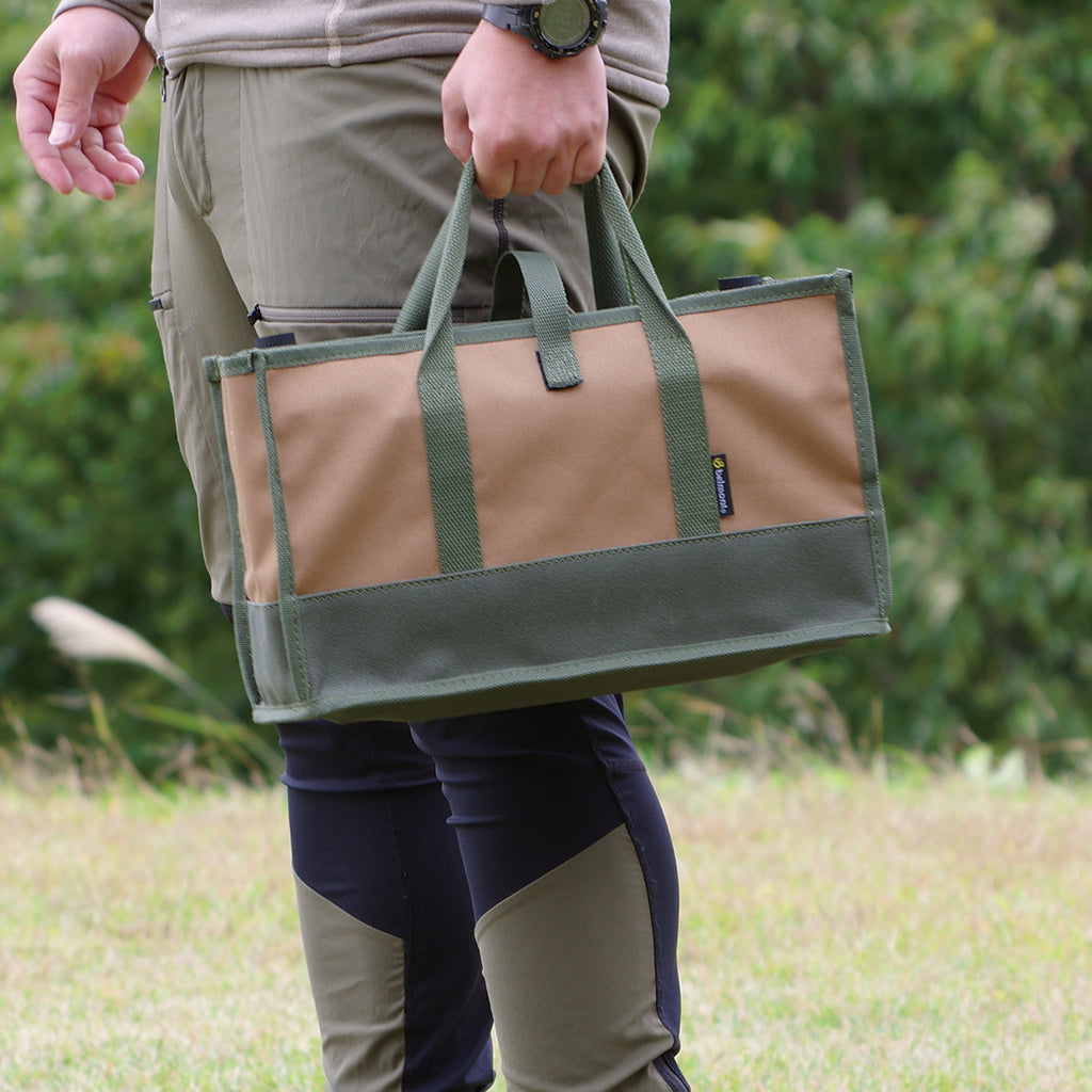 sunsetclimax Gear Bag Black BM-384 Field Tote Bag Beige/Blue