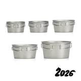 【元旦企画】チタンシェラカップフォールドハンドル 5点セット