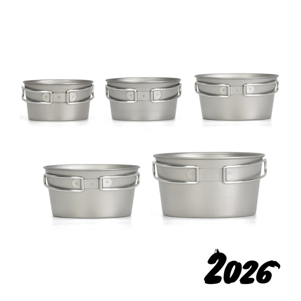 元旦企画】チタンシェラカップフォールドハンドル 5点セット
