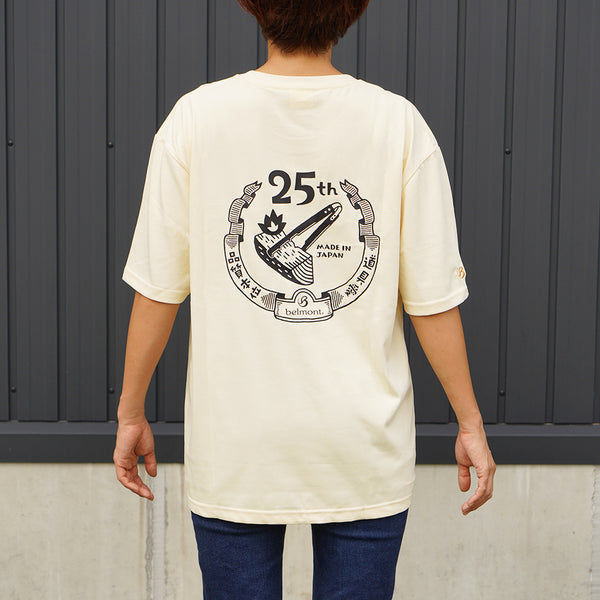 限定］25周年記念Tシャツ Outdoorバージョン IVORY – ベルモント